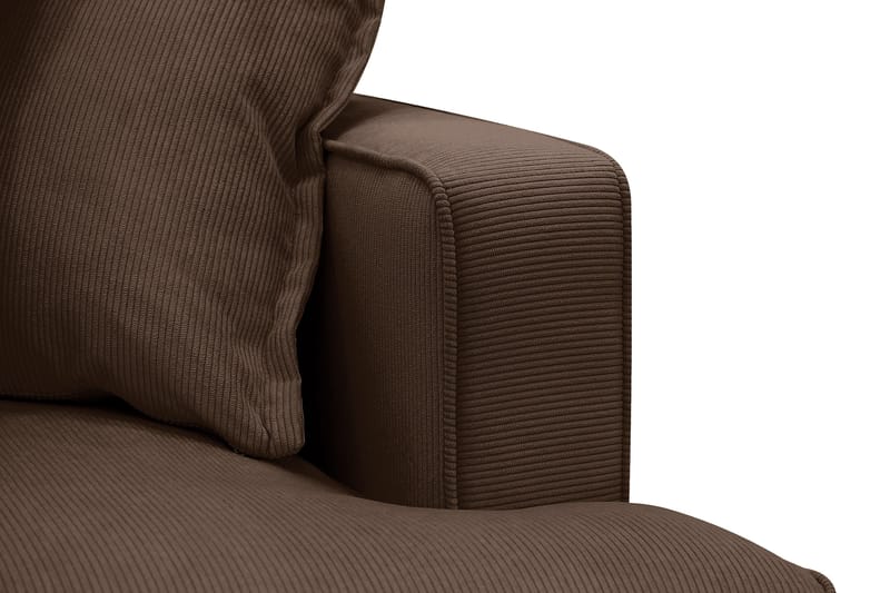 Rossita Lyx 5-sits Vänstervänd U-formad Extra djup Soffa med Divan och Schäslong i Manchester - Mörkbrun - Products - Möbler - Soffa - U-soffa