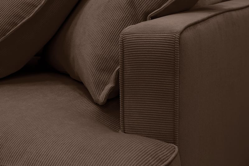 Rossita Lyx 5-sits Vänstervänd U-formad Extra djup Soffa med Divan och Schäslong i Manchester - Mörkbrun - Products - Möbler - Soffa - U-soffa