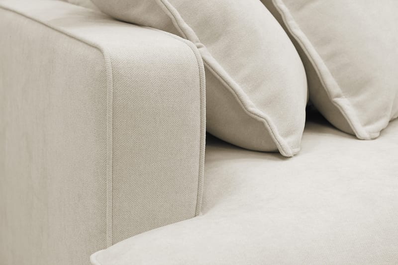 Rossita Lyx 6-sits Högervänd U-formad Extra djup Soffa med Divan och Schäslong i Tyg - Beige - Products - Möbler - Soffa - U-soffa