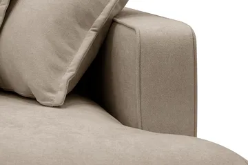 Rossita Lyx 6-sits Högervänd U-formad Extra djup Soffa med Divan och Schäslong i Tyg - Brun - Products - Möbler - Soffa - U-soffa