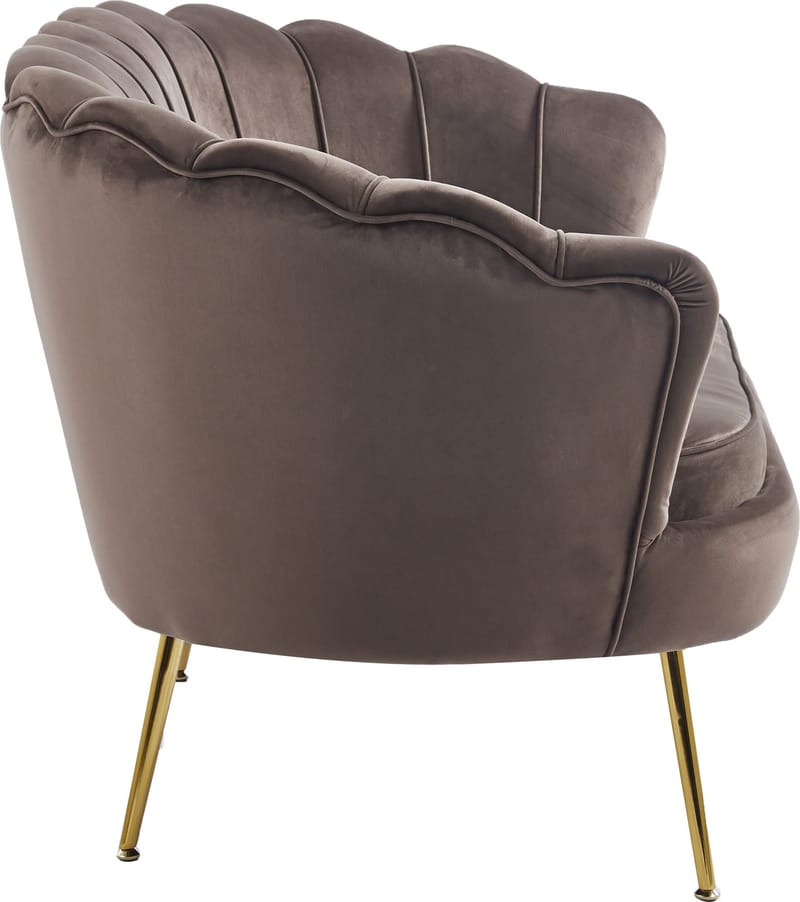 Soffa i brun sammet - Kingsley - Brun - Products - Möbler - Soffa - Sammetssoffa