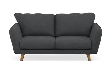 Trend Lyx 2-sits Manchestersoffa, Mörkgrå