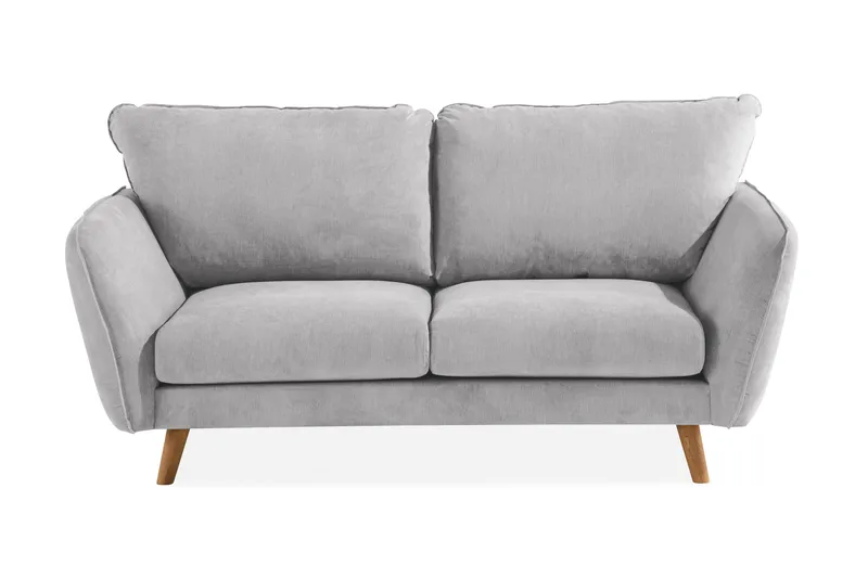Trend Lyx 2-sits Tygsoffa, Ljusgrå