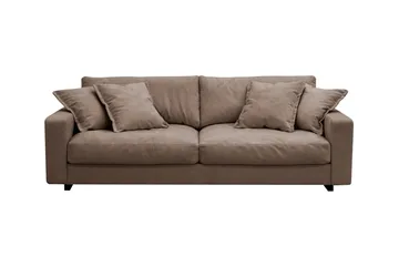 Valencia Extra Djup 3-sits Soffa i Chenille, Mörkbrun