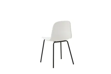 Arctic Matstol - Vit/Svart - Products - Möbler - Fåtölj & stolar - Matstol & köksstol