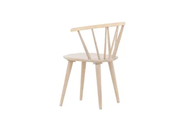 Bobby Karmstol med Armstöd - Vitlaserad / Gummiträ - Products - Möbler - Fåtölj & stolar - Karmstol