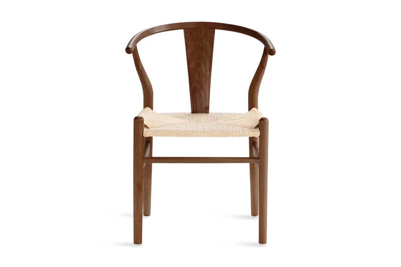 Dastoori Matstol med Armstöd - Valnöt / Trä / Beige - Products - Möbler - Fåtölj & stolar - Matstol & köksstol