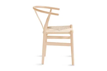 Dastoori Matstol med Armstöd - Vitlaserad / Ek / Trä / Natur - Products - Möbler - Fåtölj & stolar - Matstol & köksstol