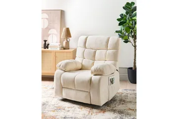 Elektrisk reclinerfåtölj Ares Ljusbeige - Ljusbeige - Products - Möbler - Fåtölj & stolar - Fåtölj - Biofåtölj & reclinerfåtölj