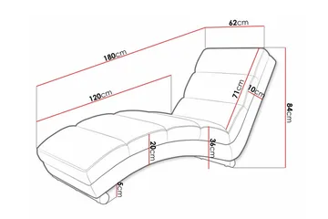 Kintore Liggfåtölj 62 cm Black - Products - Möbler - Fåtölj & stolar - Fåtölj - Liggfåtölj