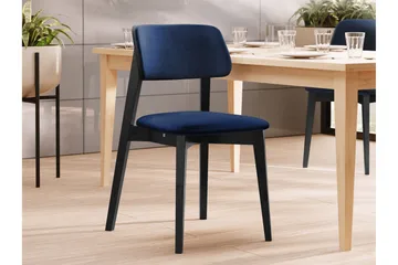 Ferrara Matstol - Blå/Svart - Products - Möbler - Fåtölj & stolar - Matstol & köksstol