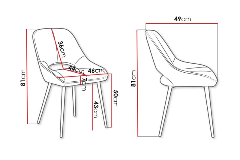 Garrick Matstol - Svart - Products - Möbler - Fåtölj & stolar - Matstol & köksstol