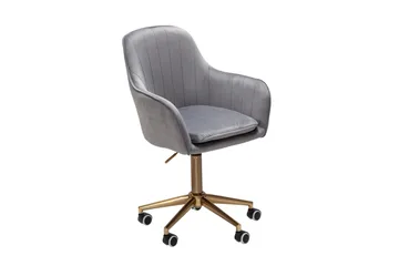 Hubdam Kontorsstol - Grå/Silver - Products - Möbler - Fåtölj & stolar - Kontorsstol & skrivbordsstol