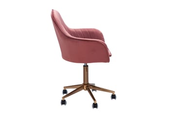 Hubdam Kontorsstol - Rosa/Guld - Products - Möbler - Fåtölj & stolar - Kontorsstol & skrivbordsstol