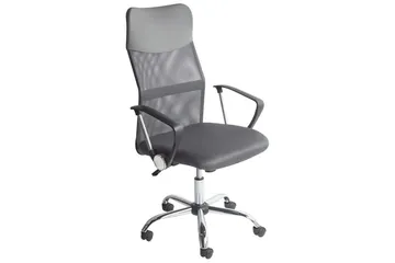 Kontorsstol Design Grå/svart/silver - Grå/svart/silver - Products - Möbler - Fåtölj & stolar - Kontorsstol & skrivbordsstol