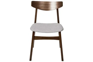 Matsalsstol Smiley set om 2 Mörkt Trä-Grått - Mörkt Trä-Grått - Products - Möbler - Fåtölj & stolar - Matstol & köksstol