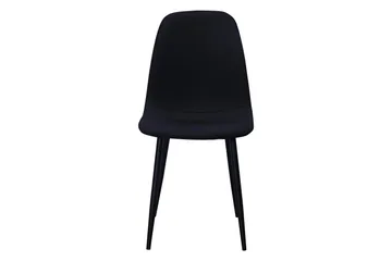 Nibe Matstol - Svart/Metallben Svart - Products - Möbler - Fåtölj & stolar - Matstol & köksstol