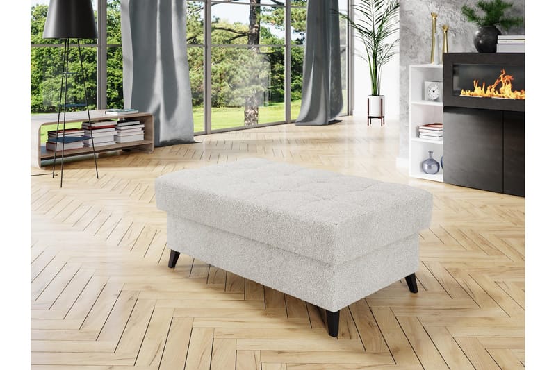 Amshyttan Fotpall 106 cm - Vit - Products - Möbler - Fåtölj & stolar - Pall & puff - Fotpallar