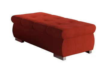 Cerys Fotpall 60 cm - Röd - Products - Möbler - Fåtölj & stolar - Pall & puff - Fotpallar