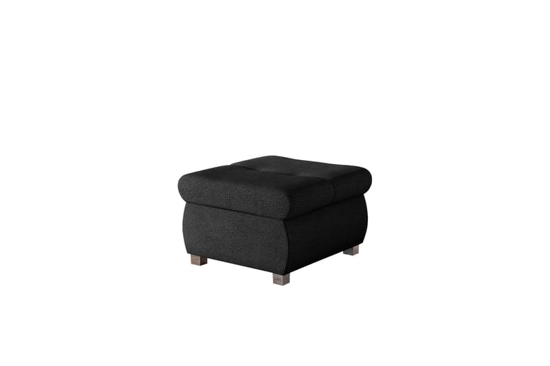 Cerys Fotpall 60 cm - Svart - Products - Möbler - Fåtölj & stolar - Pall & puff - Fotpallar
