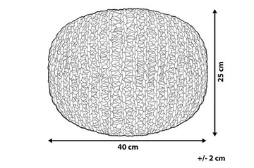 Conrad Sittpuff 40 cm - Beige - Products - Möbler - Fåtölj & stolar - Pall & puff - Sittpuff