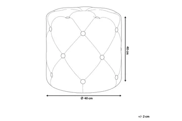 Devose Sittpuff - Rosa - Products - Möbler - Fåtölj & stolar - Pall & puff - Sittpuff