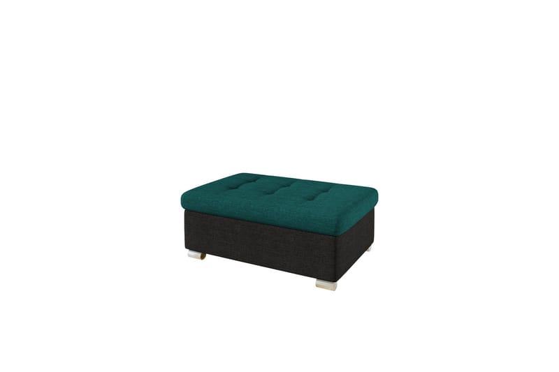 Dynir Fotpall 70 cm - Svart/Grön - Products - Möbler - Fåtölj & stolar - Pall & puff - Fotpallar