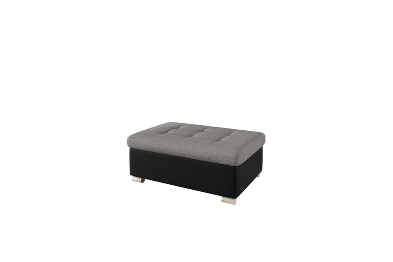 Dynir Fotpall 70 cm, Svart/Ljusgrå