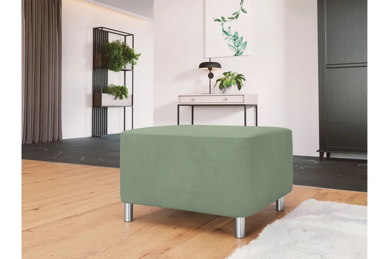 Eifion Fotpall 65 cm - Grön - Products - Möbler - Fåtölj & stolar - Pall & puff - Fotpallar