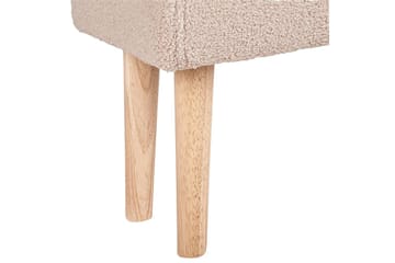 Pall Takoma Beige/ljust trä - Beige/ljust trä - Products - Möbler - Fåtölj & stolar - Pall & puff - Fotpallar