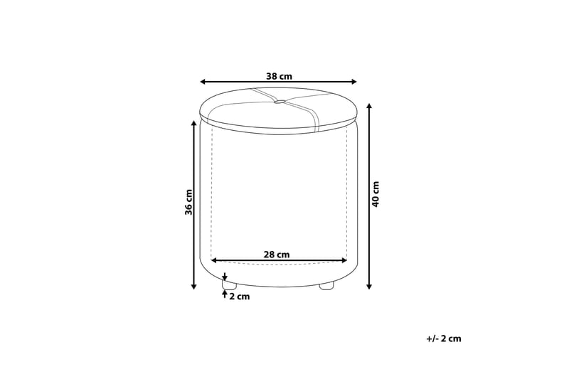 Syosset Fotpall med Förvaring - Vit - Products - Möbler - Fåtölj & stolar - Pall & puff - Fotpallar