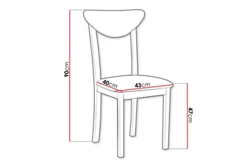 Patrickswell Matstol - Svart - Products - Möbler - Fåtölj & stolar - Matstol & köksstol