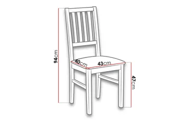 Patrickswell Matstol - Svart - Products - Möbler - Fåtölj & stolar - Matstol & köksstol