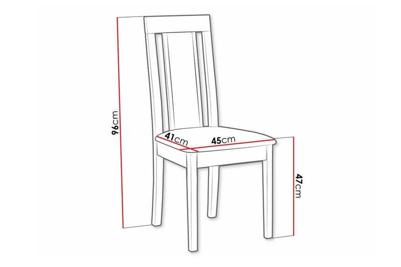 Rowden Matstol - Svart - Products - Möbler - Fåtölj & stolar - Matstol & köksstol