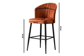 Rubi Barstol - Red - Products - Möbler - Fåtölj & stolar - Barstol & barpall