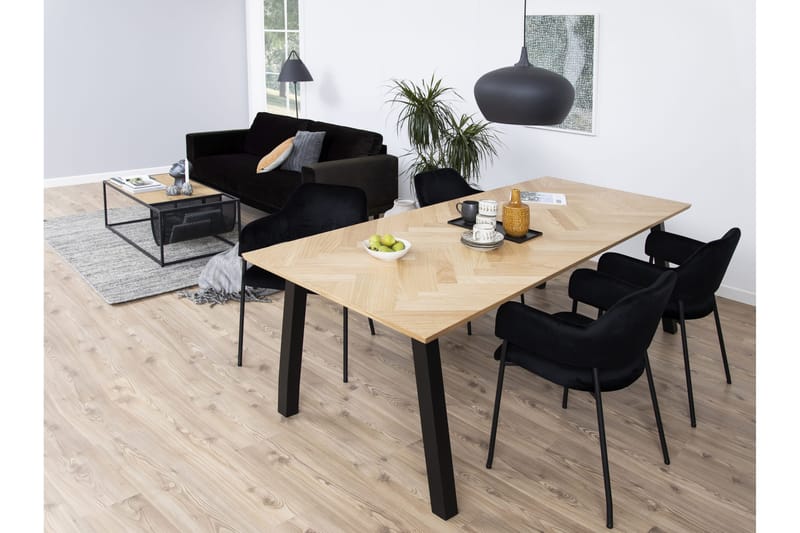 Schoer Karmstol - Svart/Matt Svart - Products - Möbler - Fåtölj & stolar - Karmstol