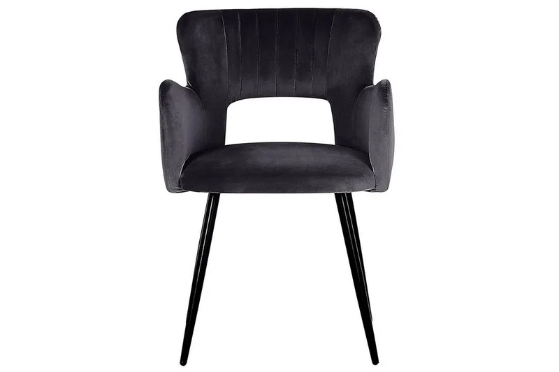 Set med 2 matstolar Sanilac - Svart - Products - Möbler - Fåtölj & stolar - Karmstol