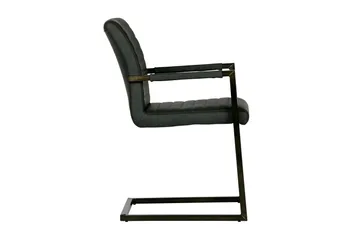 Vanco Matstol Konstläder - Antracitgrå - Products - Möbler - Fåtölj & stolar - Karmstol