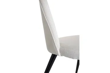 Velvet Deluxe Matstol Manchester - Svart/Beige - Products - Möbler - Fåtölj & stolar - Matstol & köksstol