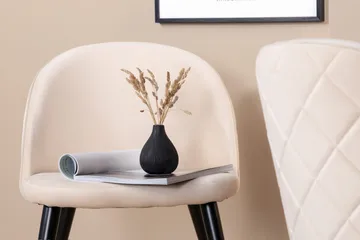 Velvet Stitches Matstol - Svart - Products - Möbler - Fåtölj & stolar - Matstol & köksstol