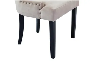 Viktoria Matstol Sammet - Sand / Beige - Products - Möbler - Fåtölj & stolar - Matstol & köksstol