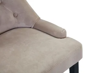 Viktoria Matstol Sammet - Sand / Beige - Products - Möbler - Fåtölj & stolar - Matstol & köksstol