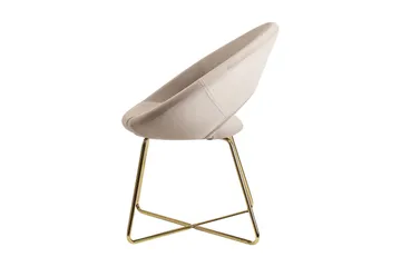 Willowdale Karmstol - Krämvit/Guld - Products - Möbler - Fåtölj & stolar - Karmstol