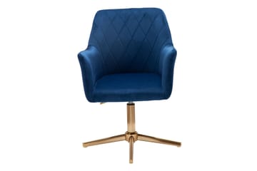 Willowdale Kontorsstol med Armstöd - Mörkblå/Guld - Products - Möbler - Fåtölj & stolar - Kontorsstol & skrivbordsstol