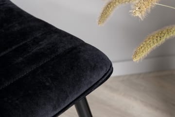Windu Matstol - Sammet/Svart - Products - Möbler - Fåtölj & stolar - Matstol & köksstol