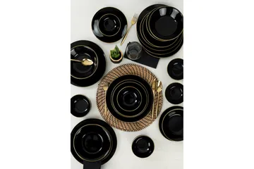 Maman Servis 26 cm - Svart/Guld - Products - Servering & matlagning - Tallrikar & skålar