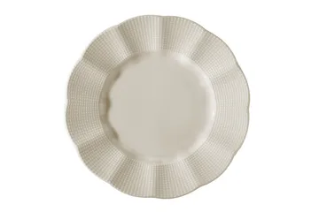 Adine Middagsservis 24 Delar Porslin - Creme - Products - Servering & matlagning - Porslin