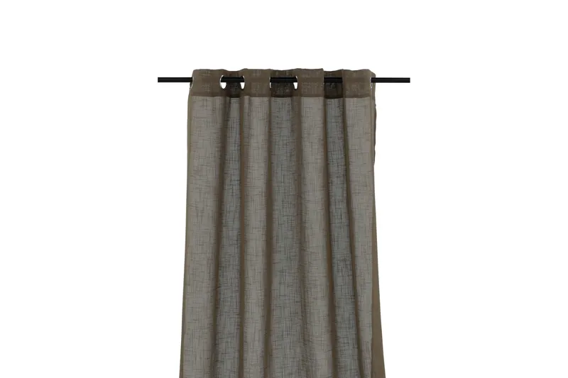 Kaya Öljettgardin 140x290 cm - Brun - Products - Textil & mattor - Gardiner - Gardinlängder - Öljettgardiner