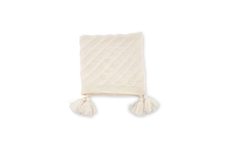 Katlyn Pläd 130x170 cm - Vit - Products - Textil & mattor - Filt & pläd