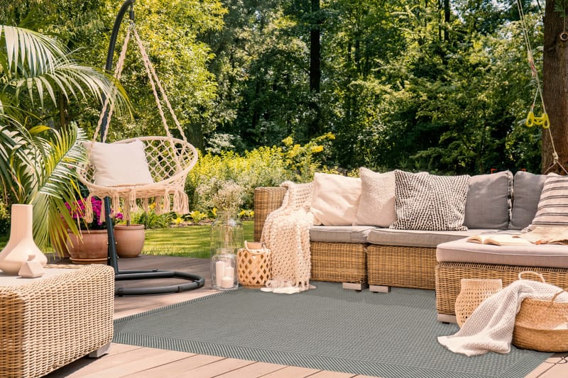 Miami Flatvävd Matta 160x230 cm - Grön - Products - Textil & mattor - Matta - Flatvävd matta